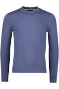 Sweater ronde hals donkerblauw Tommy Hilfiger katoen