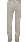 katoenen Mac Lennox modern fit Pantalon chino effen beige