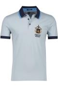 Aeronautica Militare katoenen polo lichtblauw regular fit