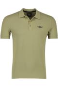 Aeronautica Militare 3-knoops groene polo katoen