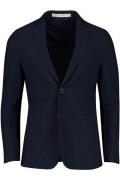 Born With Appetite colbert donkerblauw effen slim fit met borstzak