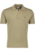 Katoenen Lacoste polo Classic fit bruin