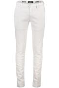 Replay katoenen broek ecru effen Zuemar Stretch