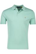 Mintgroen Polo Ralph Lauren polo custom slim fit katoen korte mouw