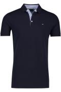 Katoenen Portofino polo extra lang donkerblauw normale fit