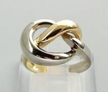 Atelier Christian Gouden gevlochten bicolor ring