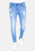 Local Fanatic Licht jeans met verfspatten 1027