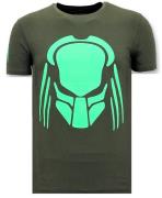 Local Fanatic T-shirt met print predator neon print