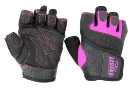 Legend Sports Dames fitness handschoenen leder special edition pink