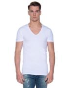 Slater Stretch t-shirt diepe v-hals 2-pack