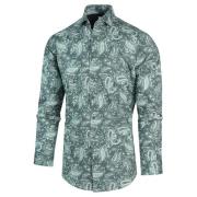 Blue Industry Groen paisley print overhemd