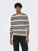 Only & Sons Onsoby reg 14 stripe knit