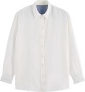 Scotch & Soda Oversized linen fit shirt white