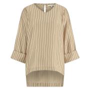 Nukus Ss24043664 elly blouse striped camel