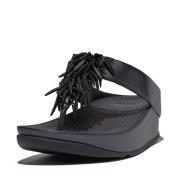 FitFlop Rumba beaded metallic toe-post sandals