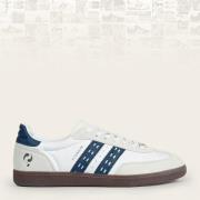 Q1905 Sneaker titanium wit/denim blauw