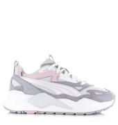 Puma Rs-x efekt lux wns | gray fog/white lage sneakers dames