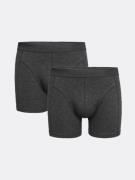 Zaccini heren boxershort grijs melange 2-pak