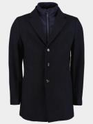 Bos Bright Blue Wollen jas job coat herringbone 23301jo02bo/290 navy