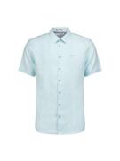 No Excess 23480336sn shirt short sleeve linen solid