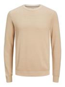 Jack & Jones Jjeatlas knit crew neck noos zand