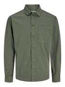 Jack & Jones Jcocollective zac overshirt ls sn olijf