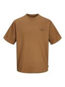 Jack & Jones Jprblachad branding ss crew neck te camel