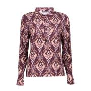 Geisha 42542-60 330 blouse aop jersey mauve comb.