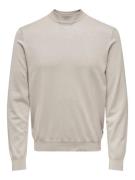 Only & Sons Onswyler life reg 14 ls mock knit beige