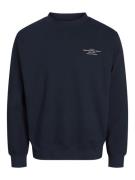 Jack & Jones Jprblachad branding sweat crew neck navy