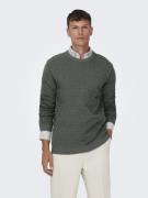 Only & Sons Onskalle reg 12 struc crew knit noo