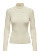 Jacqueline de Yong Jdyplum ls roll neck pullover knt beige