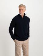 Saint Steve Cas 19480 dark navy heren zip trui