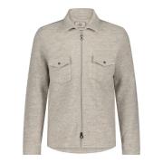 Blue Industry Luxe wol menging overshirt