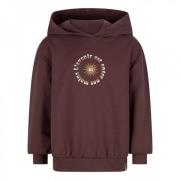 DAILY 7 Meisjes hoodie futur oversized dark mauve