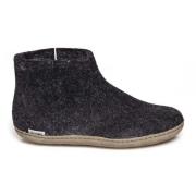 Glerups Low boot leather sole g 02-charcoal