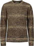 No Excess Pullover crewneck cable jacquard de aubergine