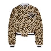 Urban Classics Dames track all-over print oversized varsity jacket