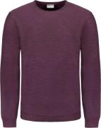 No Excess Pullover crewneck garment dyed + st aubergine