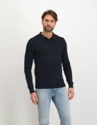 Saint Steve Berend dark navy -trui met polokraag