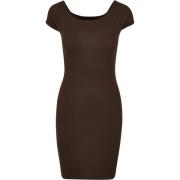 Urban Classics Dames ribbed off shoulder dress