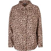 Urban Classics Dames overshirt met luipaardprint