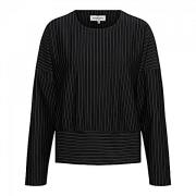 &Co Woman Top danila pinstripe punta black