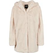 Urban Classics Dames teddy fleece mantel met capuchon