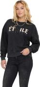 Only Onlpenelope l/s beads o-neck swt black/etoile