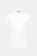 Purewhite Pique shortsleeve button up shirt