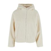 Urban Classics Dames sherpa fleecejas met capuchon