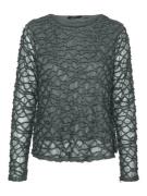 Vero Moda vmelga ls short boatneck glitter to 10317053 balsam green