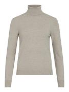 Vila vicomfy l/s roll-neck knit top/pb 14097994 natural melange