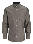 Jack & Jones jprblaparker detail l/s shirt noos 12260641 chocolate tor...